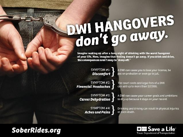 info graphic: DWI Hangover don't go away